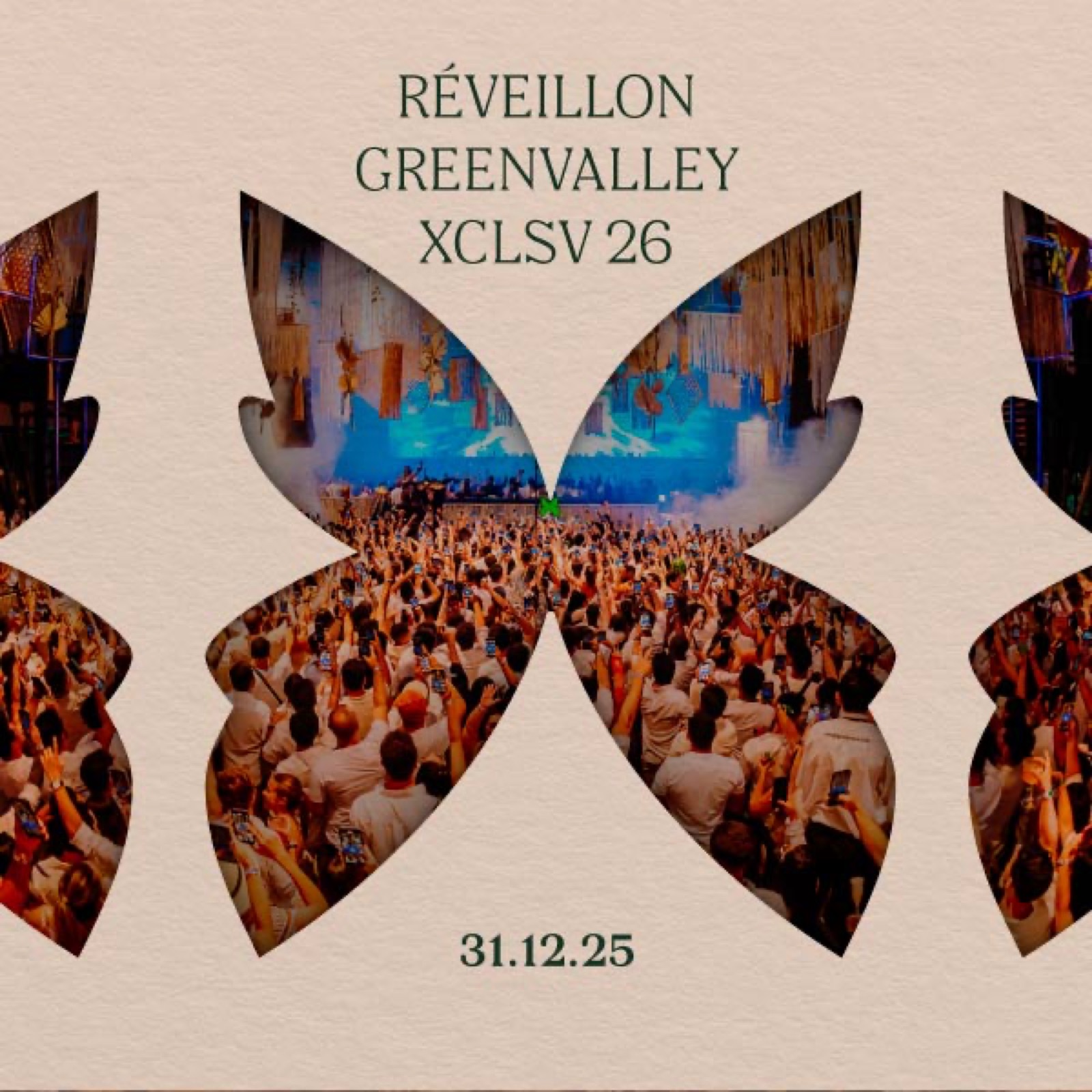 Flyer · 2025 — Réveillon Greenvalley XCLSV 26 — WhoMadeWho (Hybrid DJ Set)