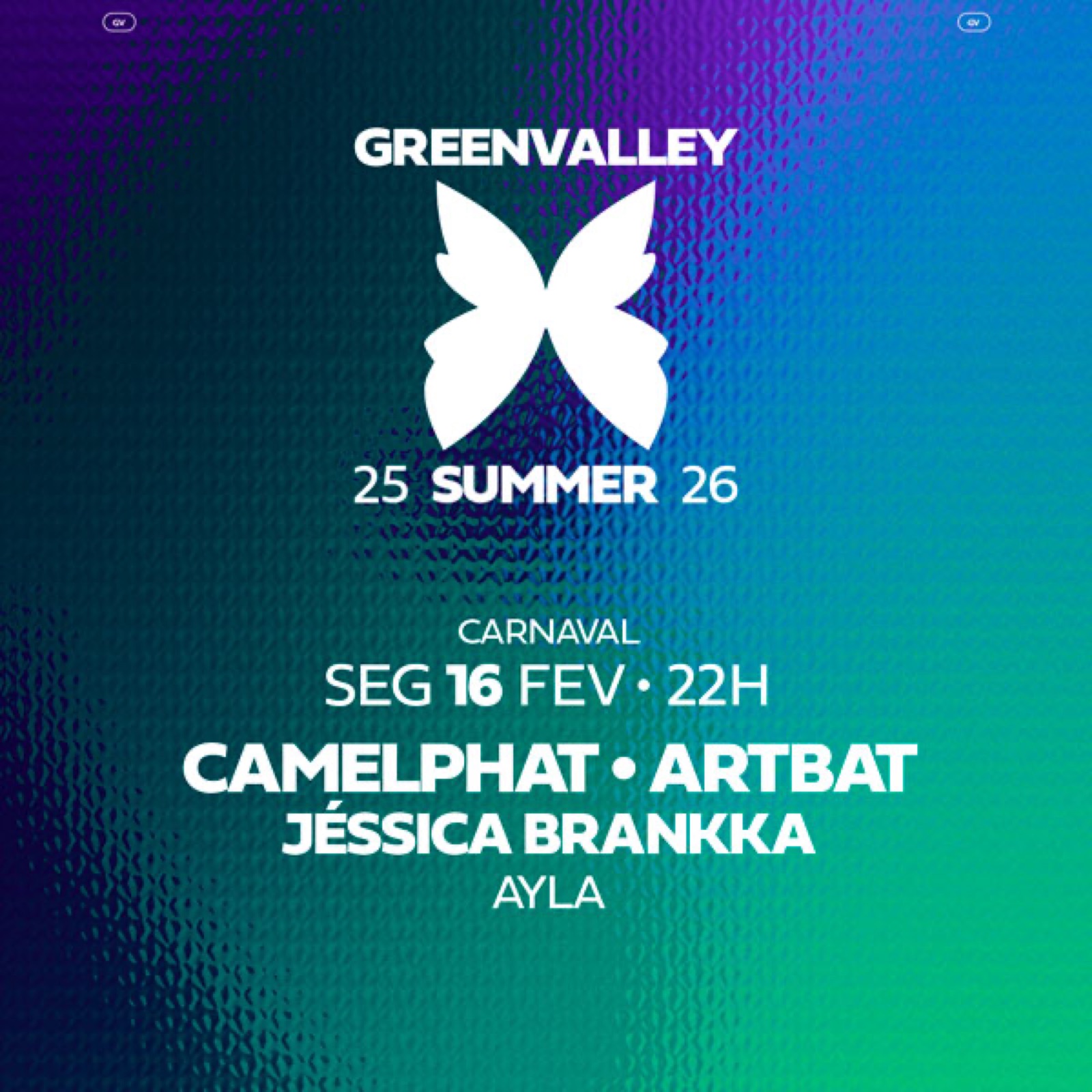Flyer · 2026 — Carnaval Greenvalley — CamelPhat & ARTBAT