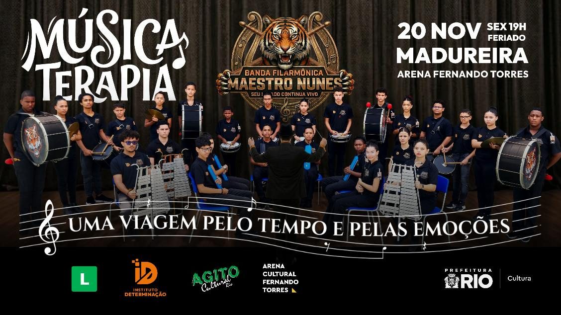出典の画像 — MÚSICA TERAPIA: UMA VIAGEM PELO TEMPO E PELAS EMOÇÕES-BANDA FILARMÕNICA MAESTRO NUNES