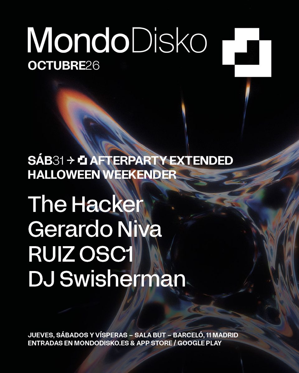 Imagen de la fuente — Afterparty Extended: The Hacker / Gerardo Niva / Ruiz OSC1 / DJ Swisherman