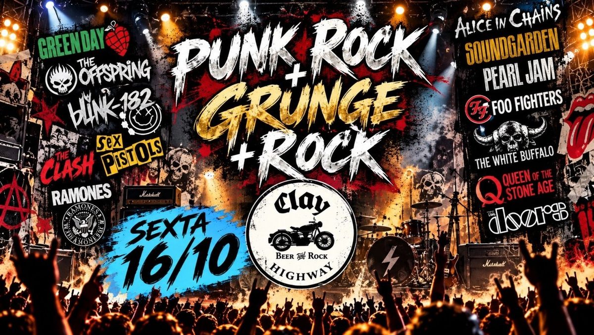 Immagine della fonte — NOITE PUNK ROCK + GRUNGE + ROCK