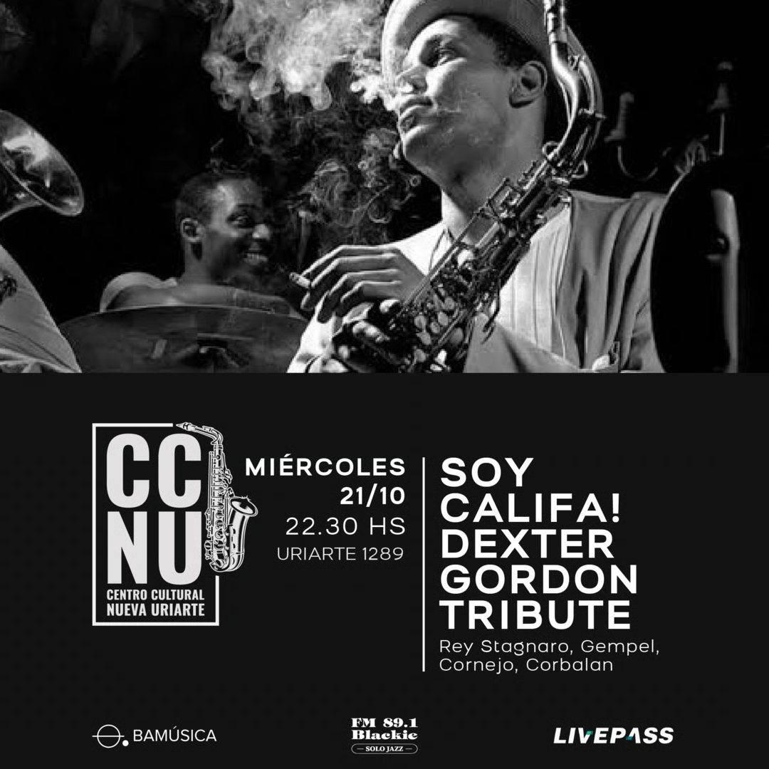 Afbeelding van de bron — Soy Califa! Dexter Gordon Tribute en CCNU
