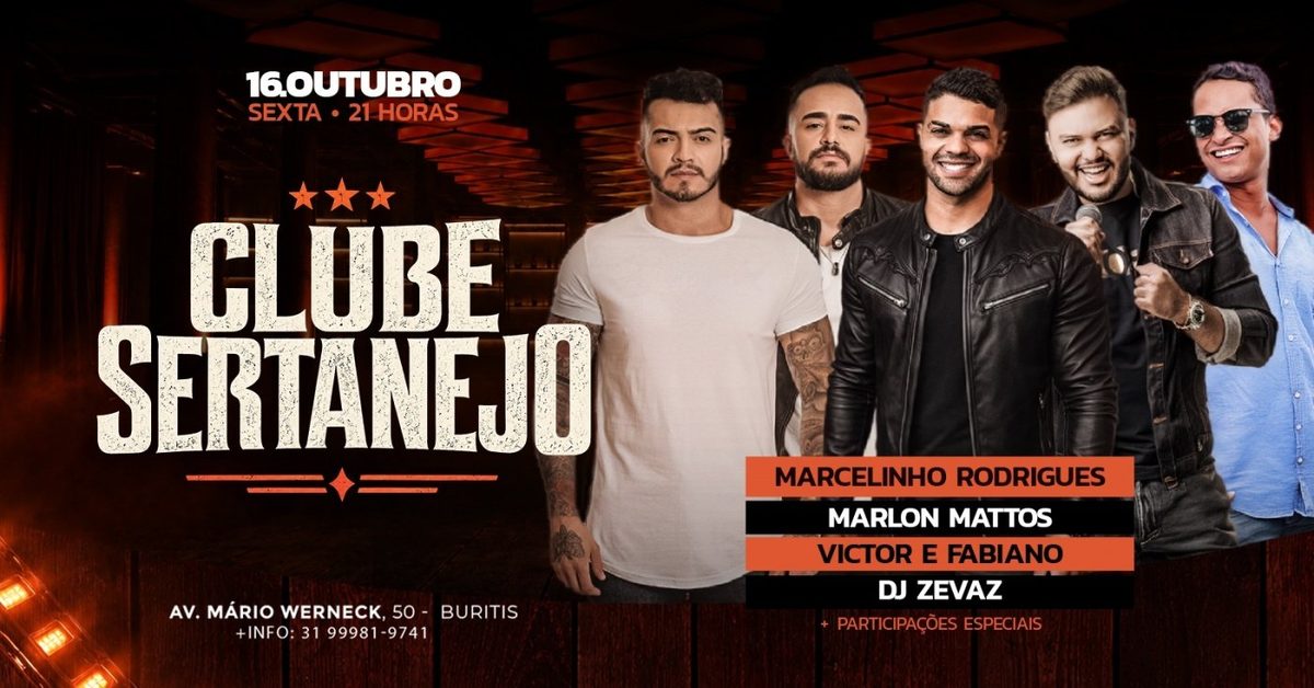 Bild der Quelle — CLUBE SERTANEJO | RUST MUSIC BAR | 16 OUT - 21H