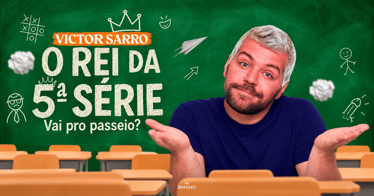 출처 이미지 — Victor Sarro - O Rei da Quinta Série no Porão Comedy Club BC