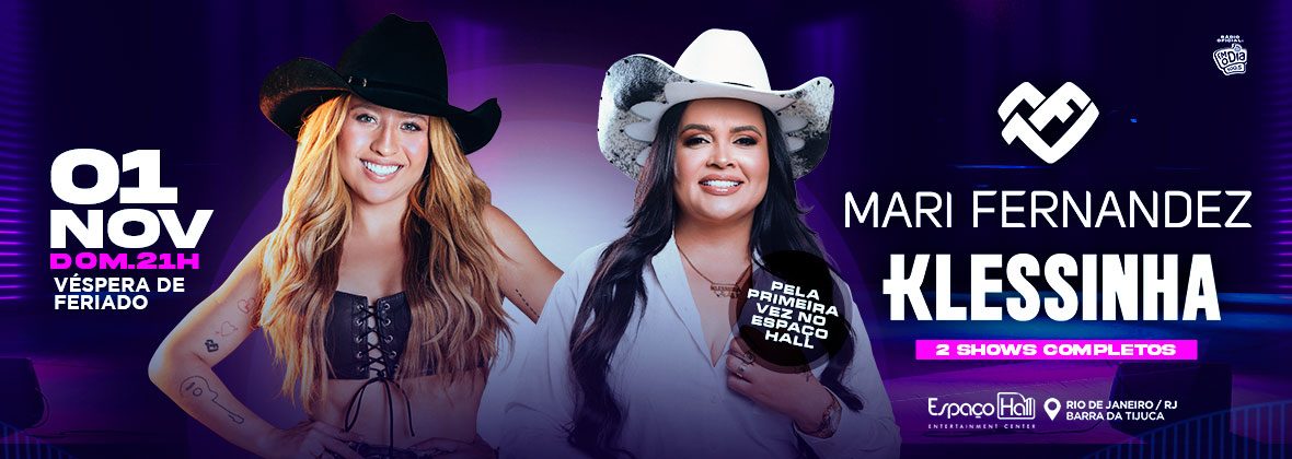Bild der Quelle — Mari Fernandez — Agenda de shows — Rio de Janeiro/RJ — Mari Fernandez e Klessinha em Rio de Janeiro