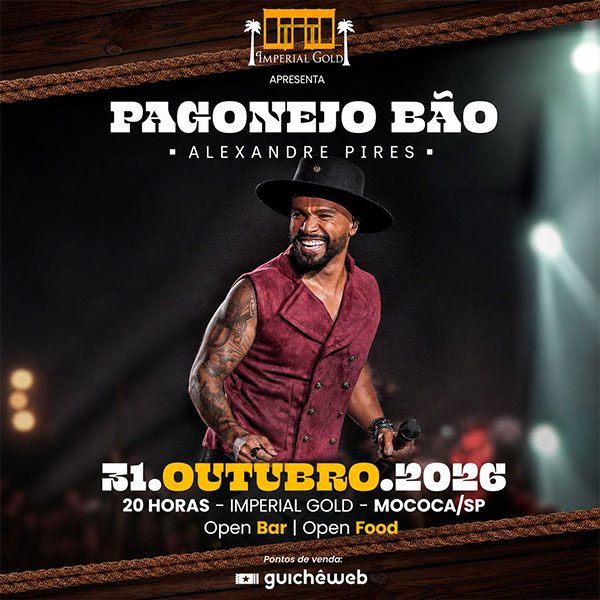 Imagem da fonte — Alexandre Pires — Pagonejo Bão — Pagonejo Bão - Alexandre Pires em Mococa