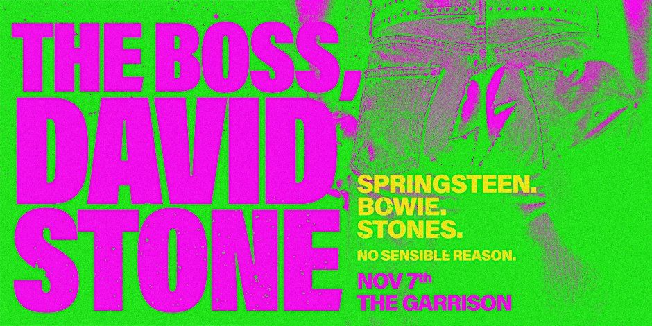 Imagem da fonte — The Boss, David Stone Live at The Garrison.