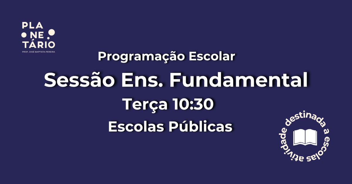 Immagine della fonte — Sessão Escolar - Escolas Públicas 13/10 às 10h30