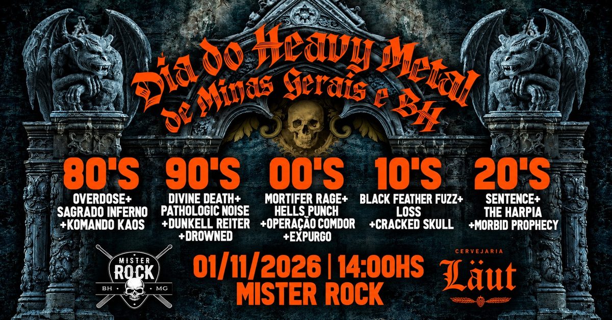出典の画像 — 12/11 - Dia do Heavy Metal de Minas Gerais e BH: Overdose, Divine Death, Drowned, Pathologic e mais!