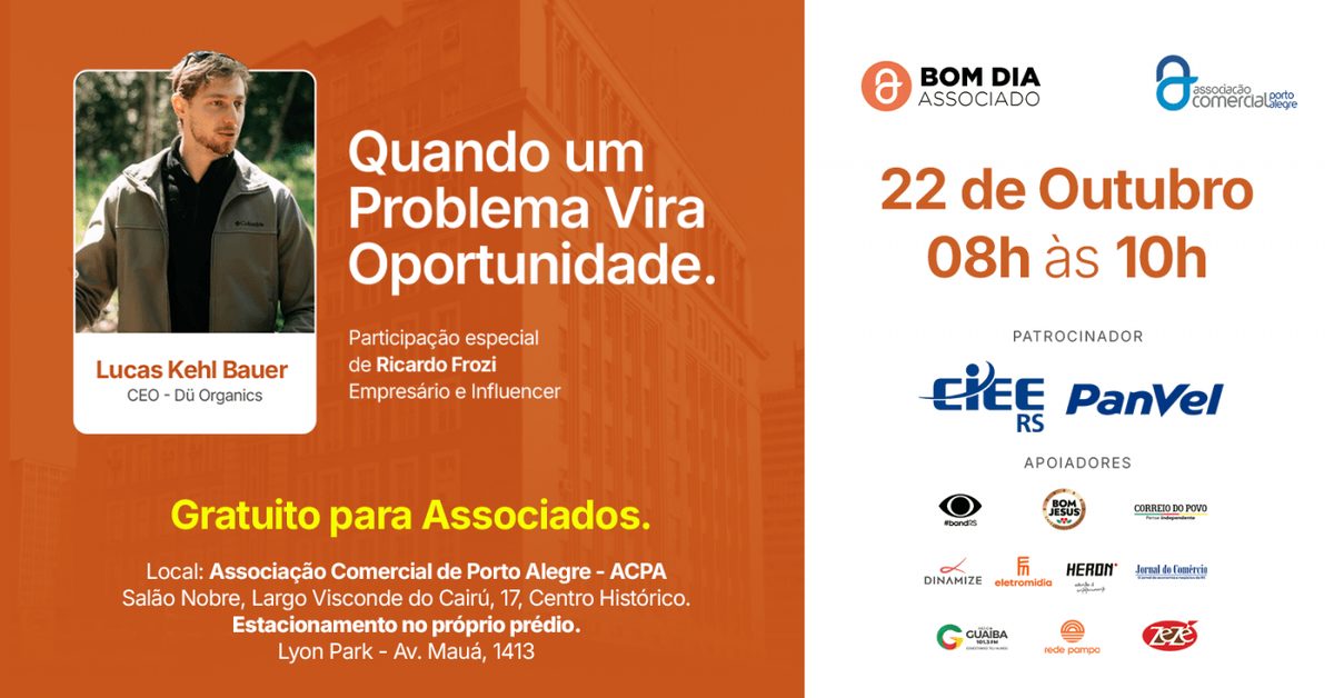 Bild der Quelle — BOM DIA ASSOCIADO| Quando um Problema Vira Oportunidade