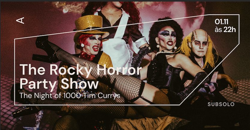Imagem da fonte — The Rocky Horror Party Show | DATA EXTRA| 01.11 | Cortina