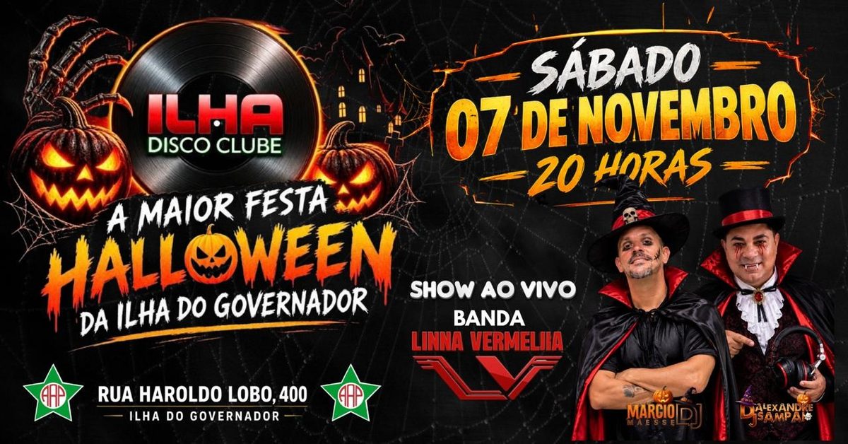 Imagem da fonte — HALLOWEEN - ILHA DISCO CLUB - BANDA LINHA VERMELHA