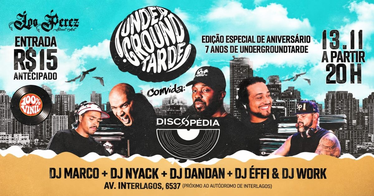 Imagem da fonte — UNDERGROUND TARDE convida DISCOPÉDIA