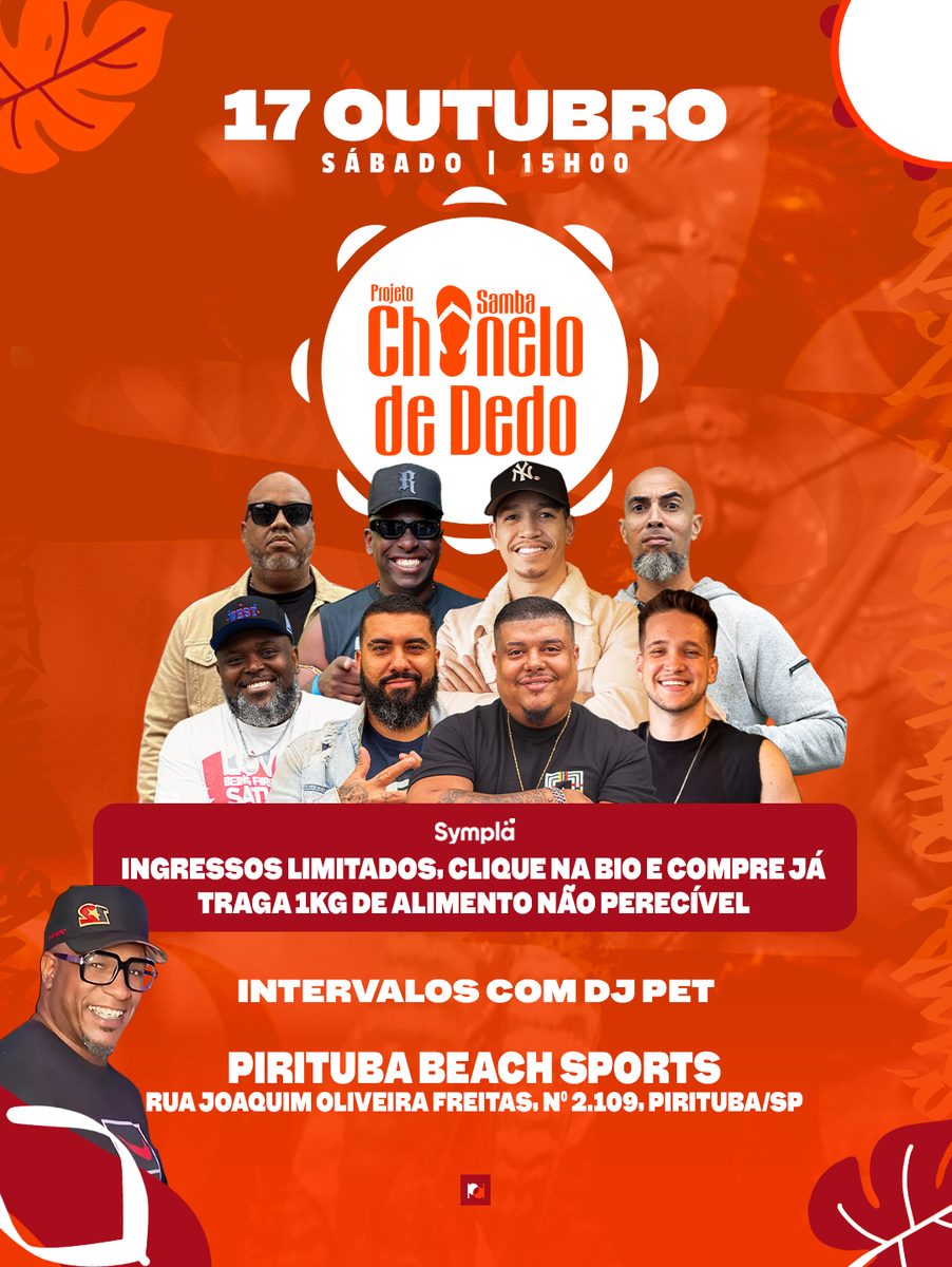 Immagine della fonte — Samba Chinelo de Dedo - Edição Outubro