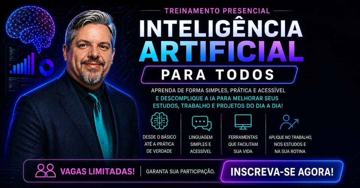 Imagem da fonte — INTELIGÊNCIA ARTIFICIAL PARA TODOS - PRESENCIAL BH