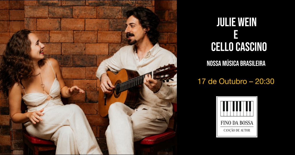 出典の画像 — Julie Wein e Cello Cascino no Fino da Bossa