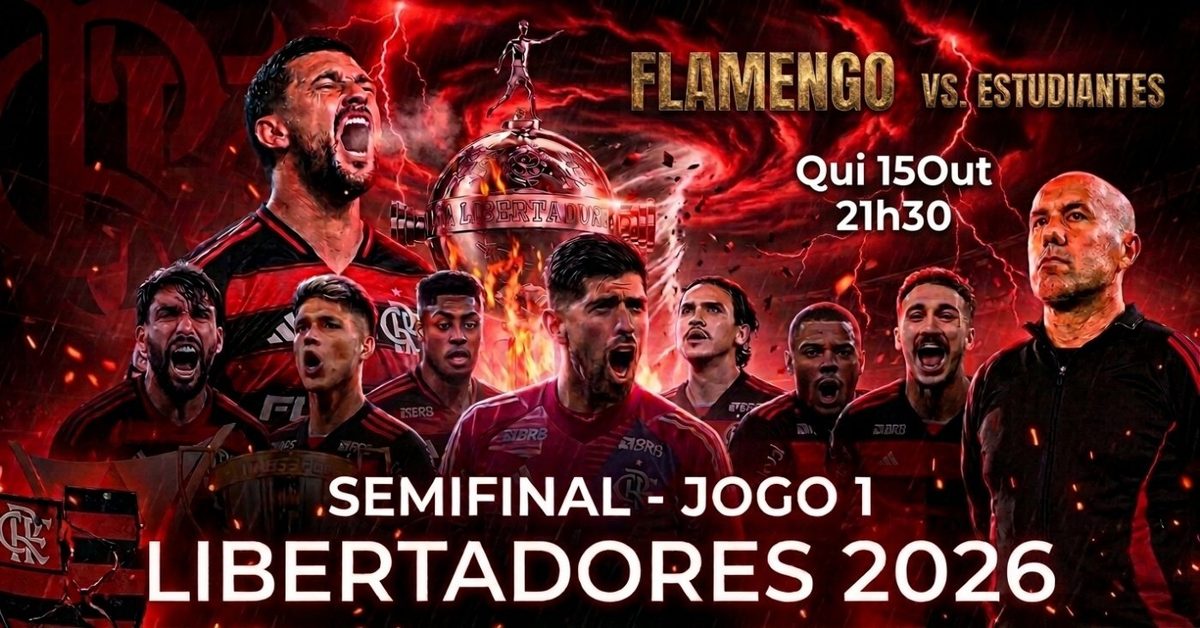 Bild der Quelle — FLAMENGO X ESTUDIANTES - JOGO 1 LIBERTADORES