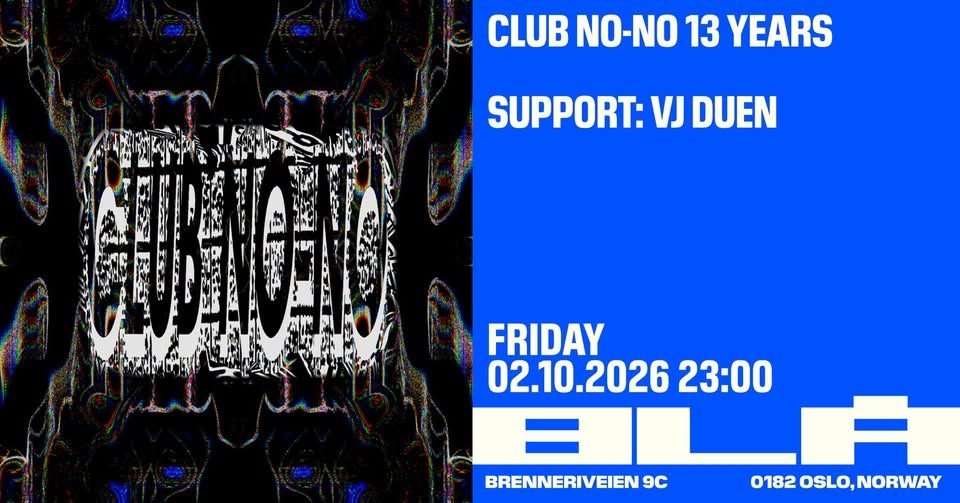 Imagen de la fuente — Club No-No 13 Years