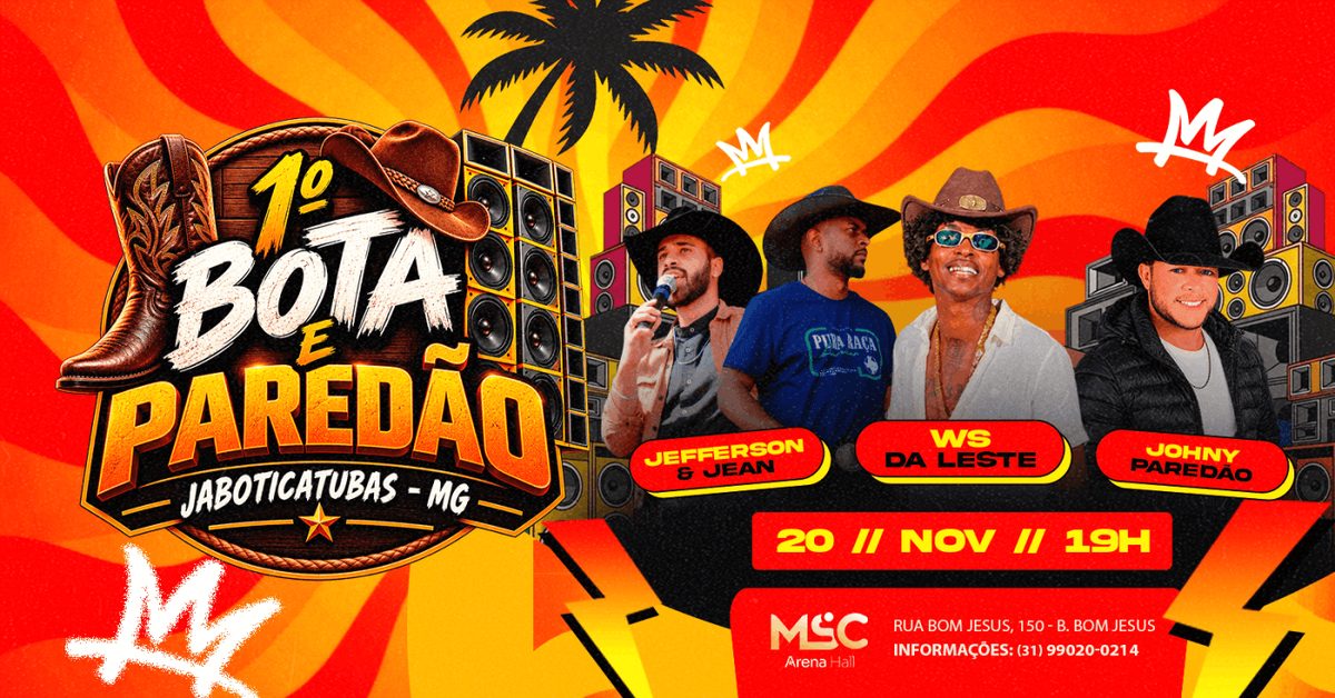 Imagen de la fuente — 1º BOTA E PAREDÃO JABOTICATUBAS/MG