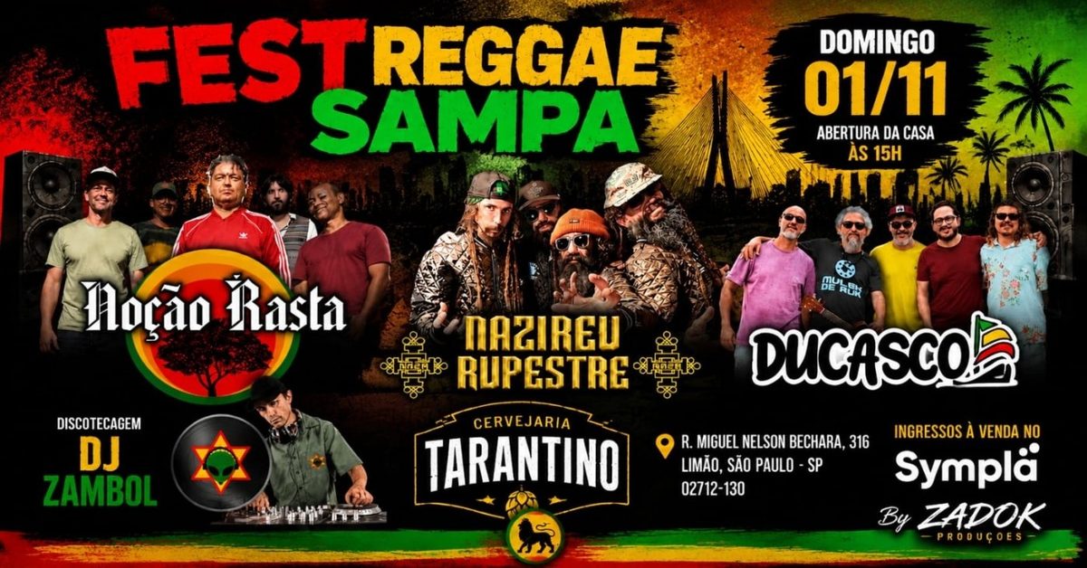 Imagen de la fuente — Fest Reggae Sampa na Tarantino Cervejaria