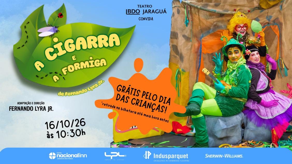 Immagine della fonte — A CIGARRA E A FORMIGA - musical infantil especial Dia das Crianças