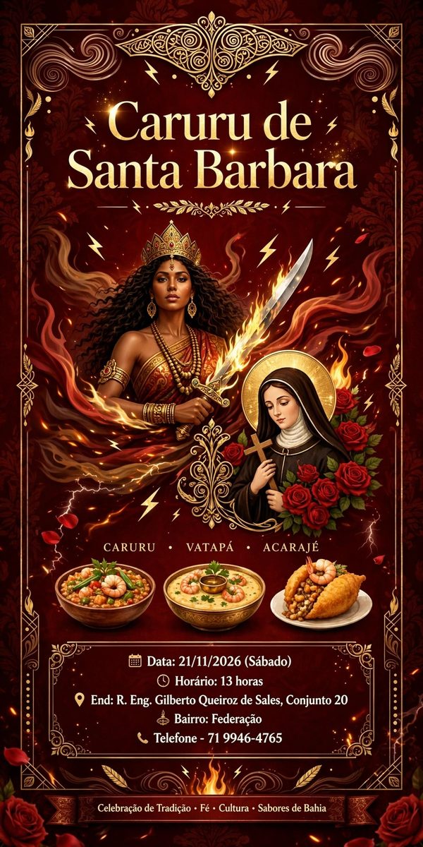 Imagen de la fuente — Caruru Santa Bárbara 2026