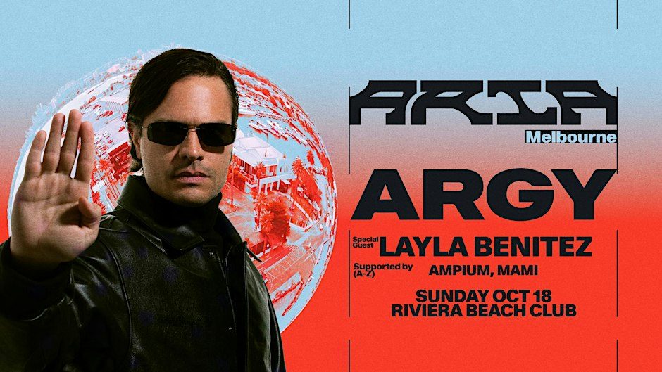 Source image — ARIA Melbourne pres. ARGY at Riviera Beach Club - 80% SOLD OUT