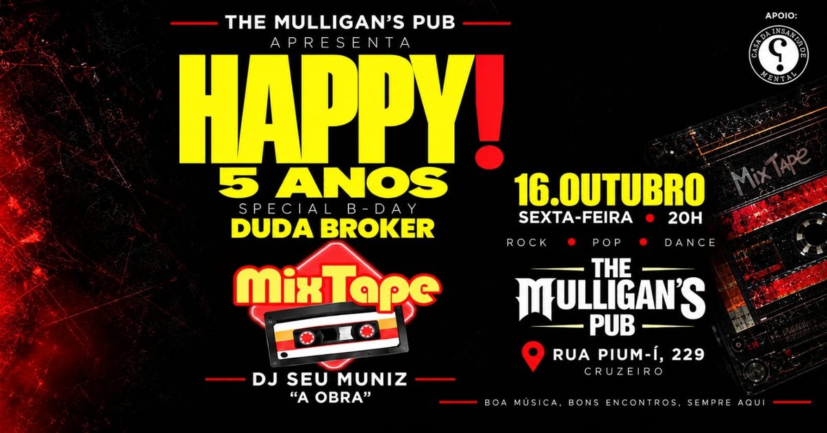 Imagen de la fuente — FESTA HAPPY 05 ANOS + MIXTAPE + SEU MINIZ