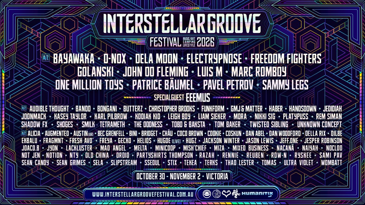 来源图片 — Interstellar Groove Festival 2026