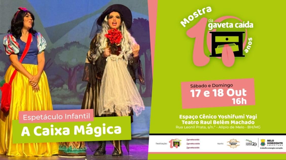 Immagine della fonte — FESTIVAL 10 ANOS - MOSTRA CIA GAVETA CAÍDA: Espetáculo A CAIXA MÁGICA
