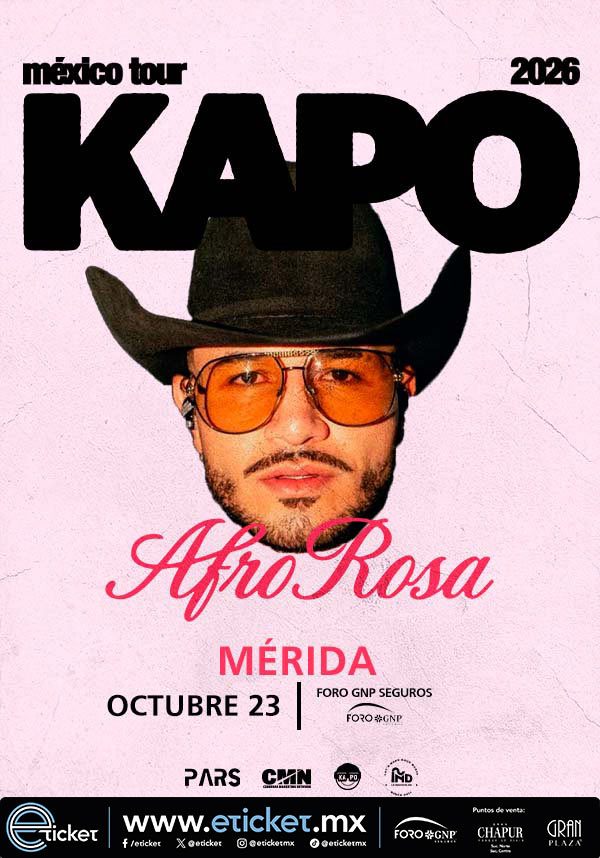 Imagem da fonte — KAPO - AFRO ROSA TOUR 2026