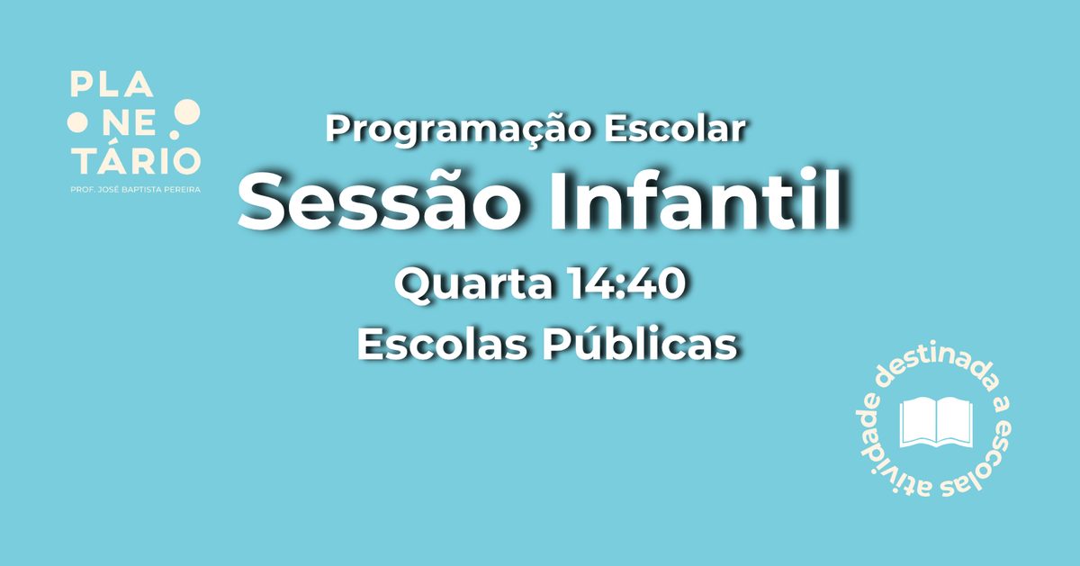 Imagem da fonte — Sessão Escolar - Escolas Públicas 18/11 às 14h40