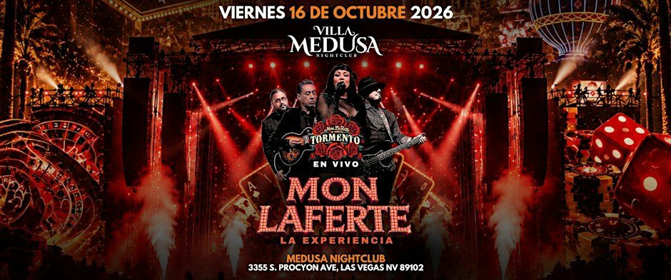 Imagem da fonte — La Experiencia MON LAFERTE con Tormento en Las Vegas!