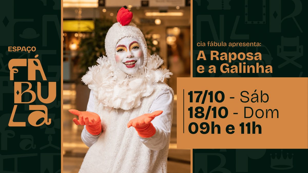 Imagem da fonte — A RAPOSA E A GALINHA | Cia Fábula