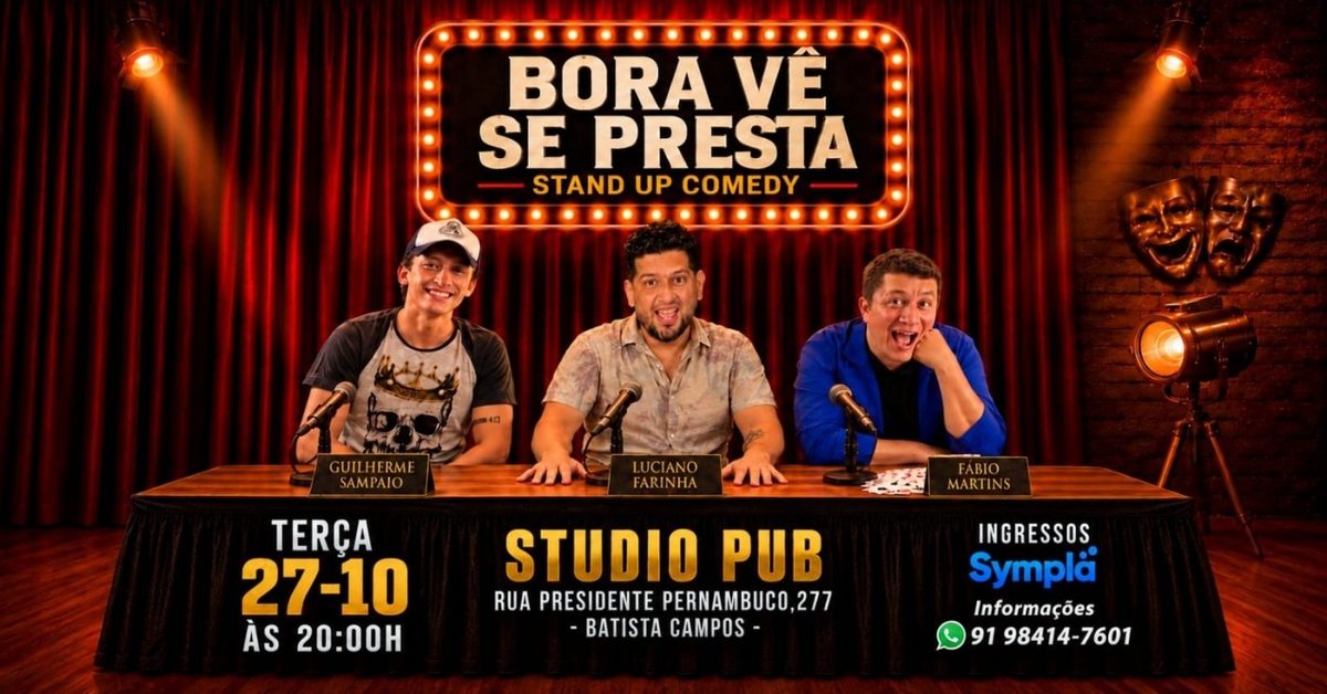 Immagine della fonte — Bora Vê Se Presta - com Luciano Farinha, Guilherme Sampaio e Fábio Martins