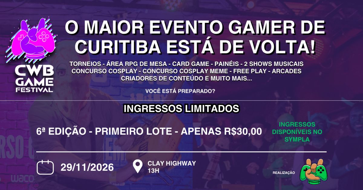 Source image — CWB Game Festival - 6ª Edição