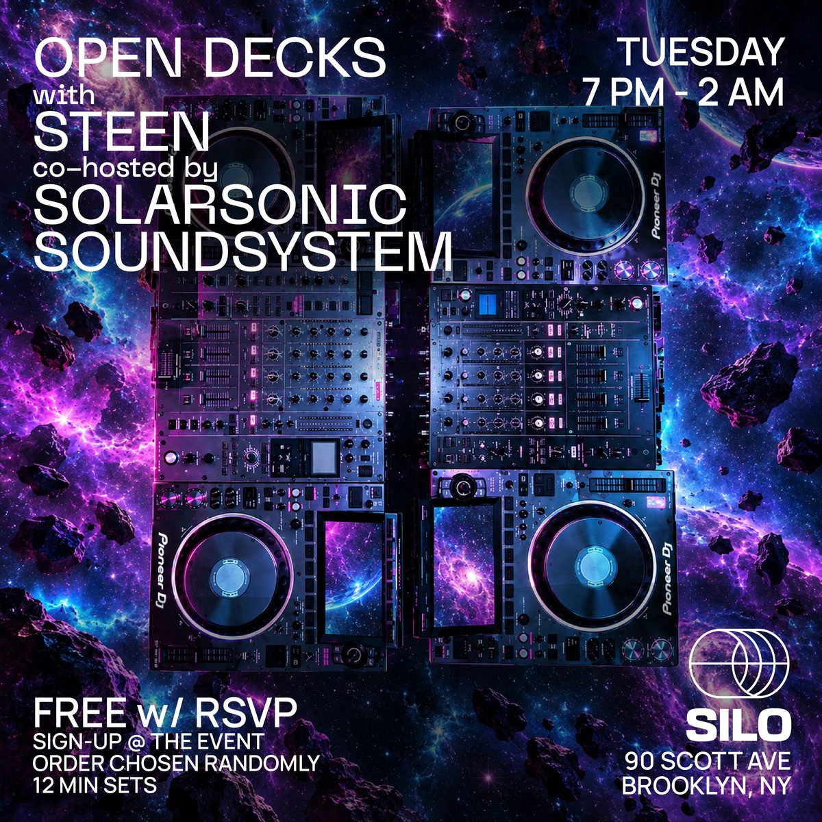Imagem da fonte — Open Decks w/ Steen & Solarsonic Soundsystem