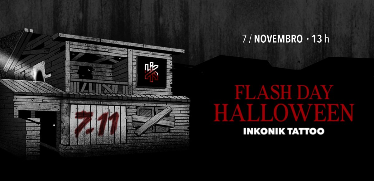 Imagem da fonte — Flashday Halloween Inkonik Tattoo