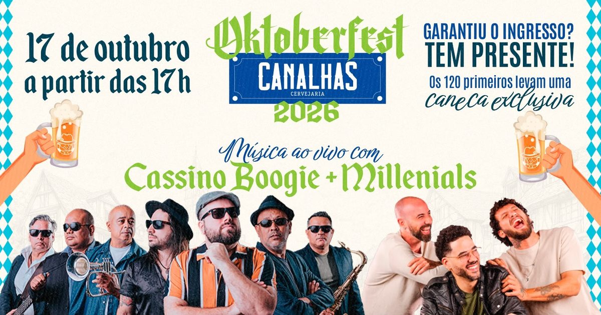 Imagem da fonte — Oktoberfest Canalhas com Millenials e Cassino Boogie