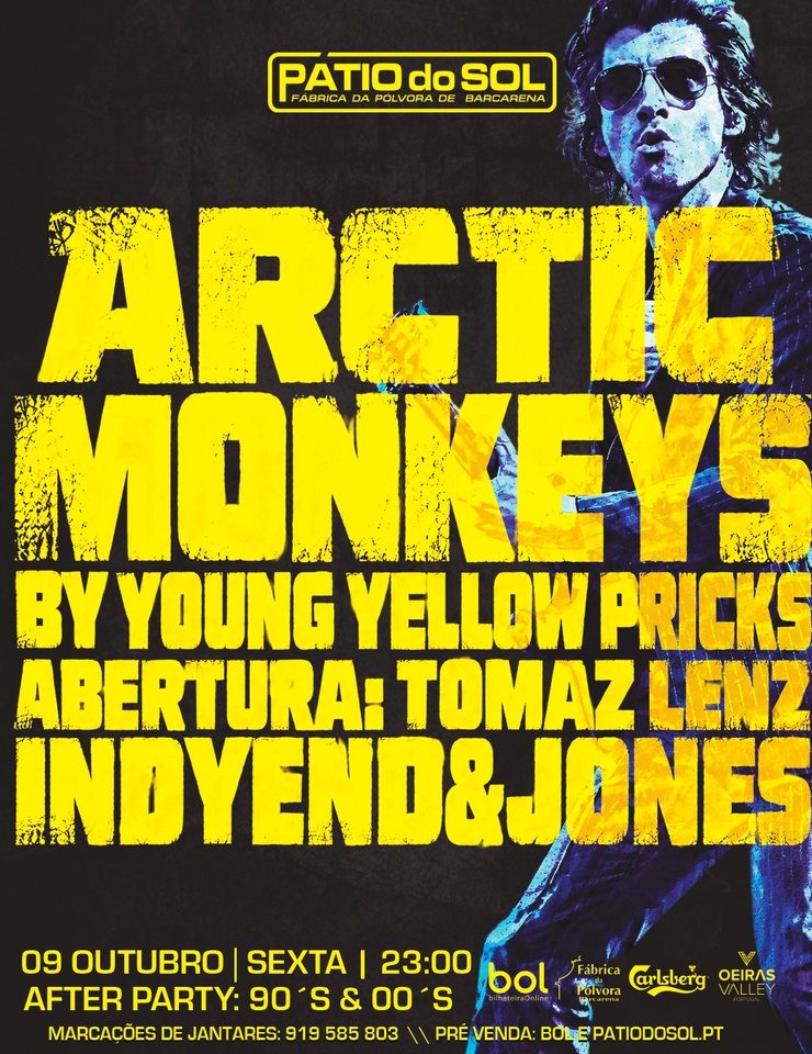 Imagem da fonte — Young Yellow Pricks – Tributo Arctic Monkeys | Lenz + IndyEnd&Jones