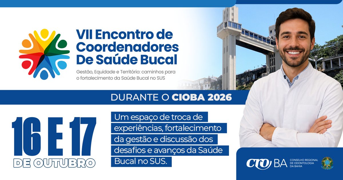 출처 이미지 — Encontro de Coordenadores de Saúde Bucal - CIOBA 2026