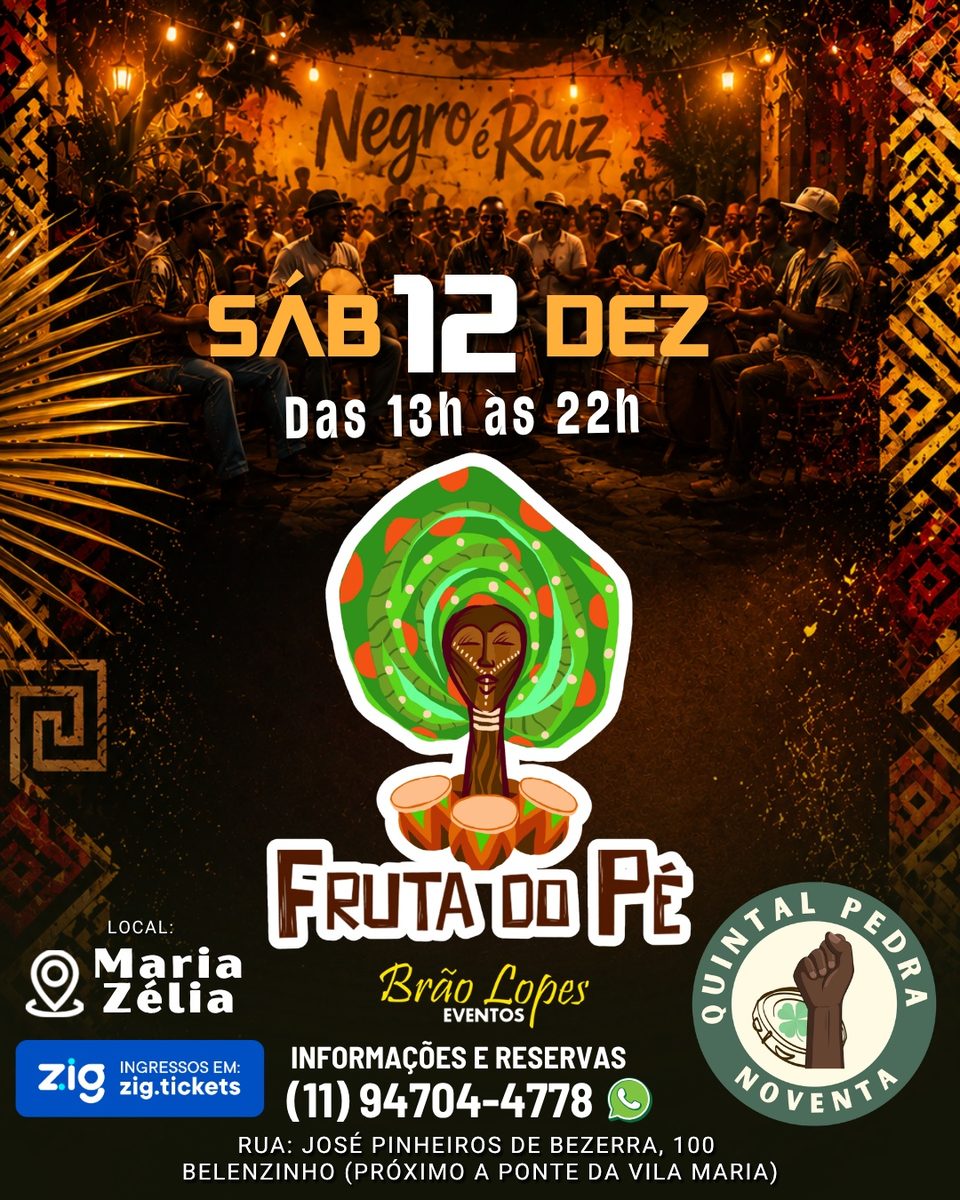 Imagem da fonte — Fruta do Pé no Espaço Maria Zélia - 12/12