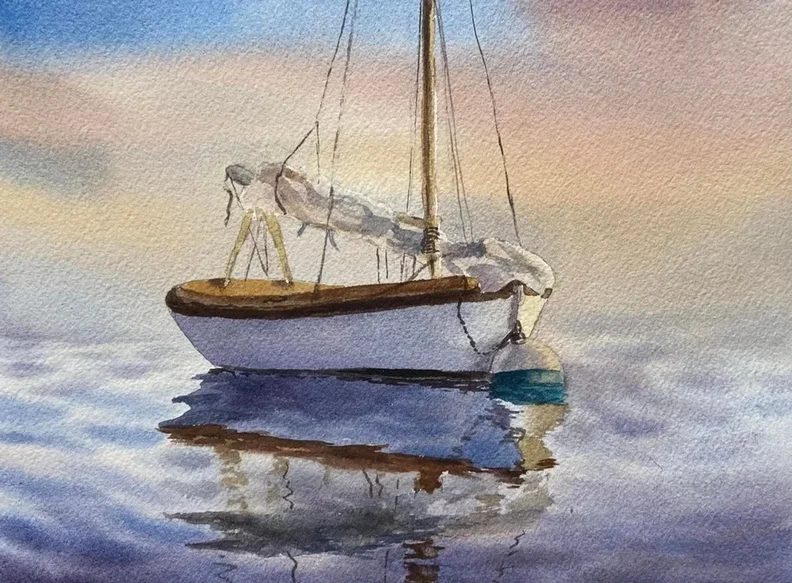 Image de la source — Painting the Sea in Watercolor