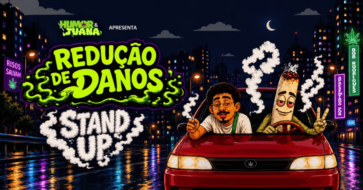 来源图片 — Humor e Juana em: Redução de Danos com Bob Rodrigues no Porão Comedy Club BC