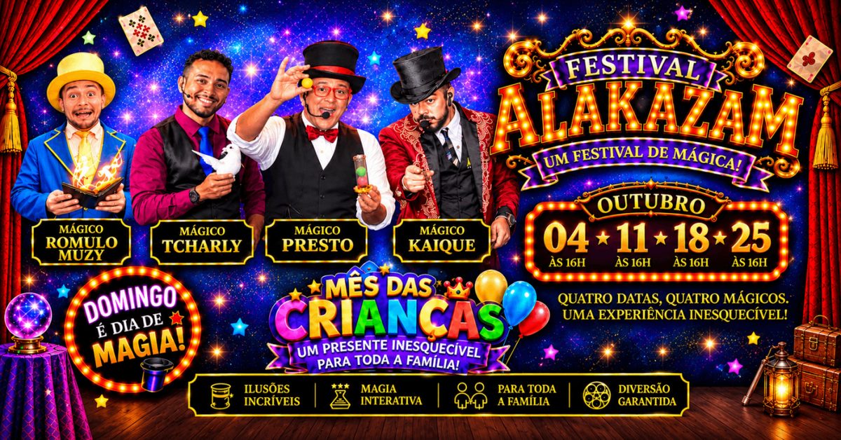 Imagem da fonte — Alakazam, um show de mágicca! - Ipanema