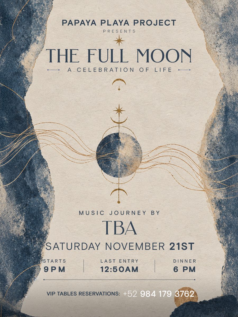 출처 이미지 — PAPAYA PLAYA PROJECT Presents THE FULL MOON