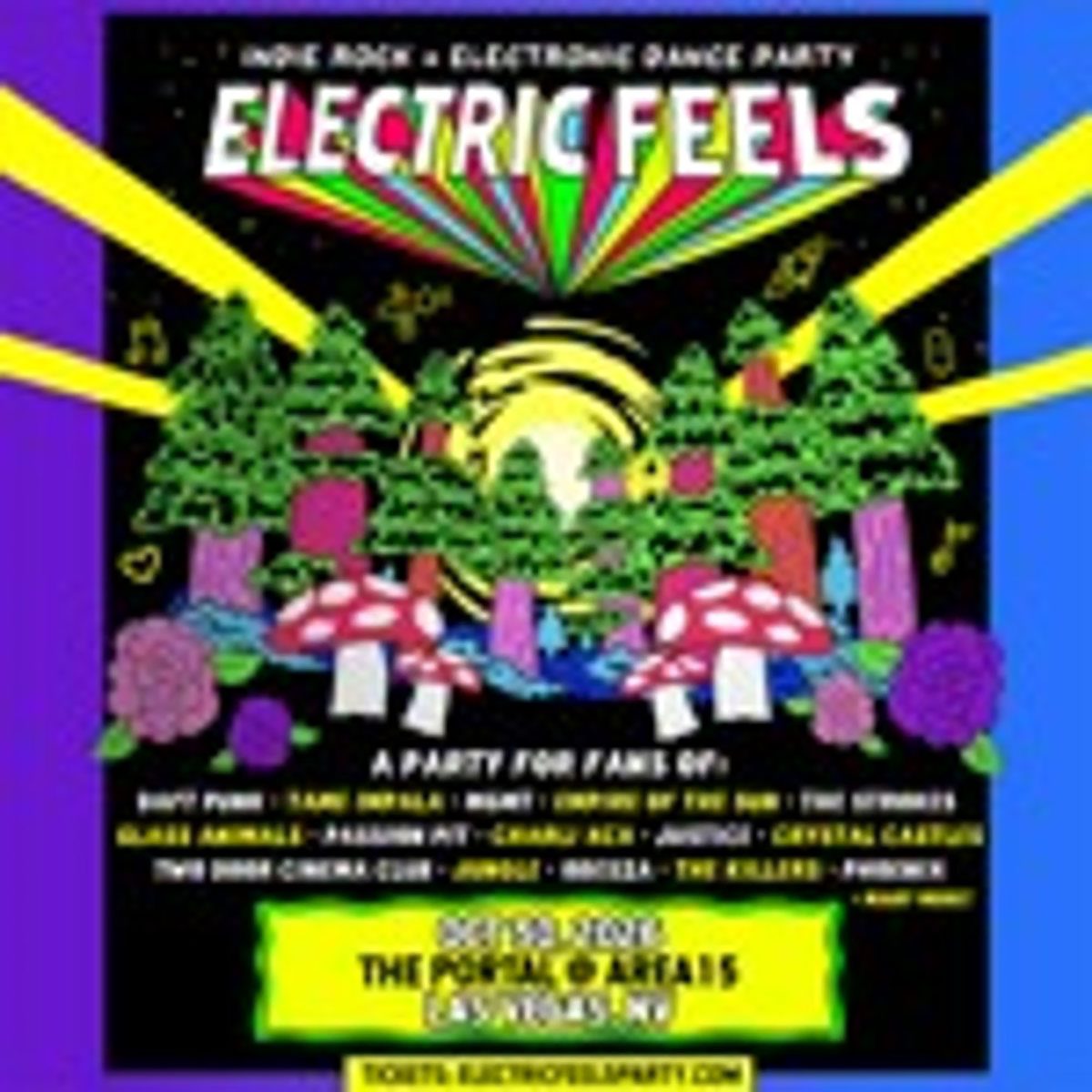 Imagem da fonte — Electric Feels: Indie Rock + Electronic Dance Party