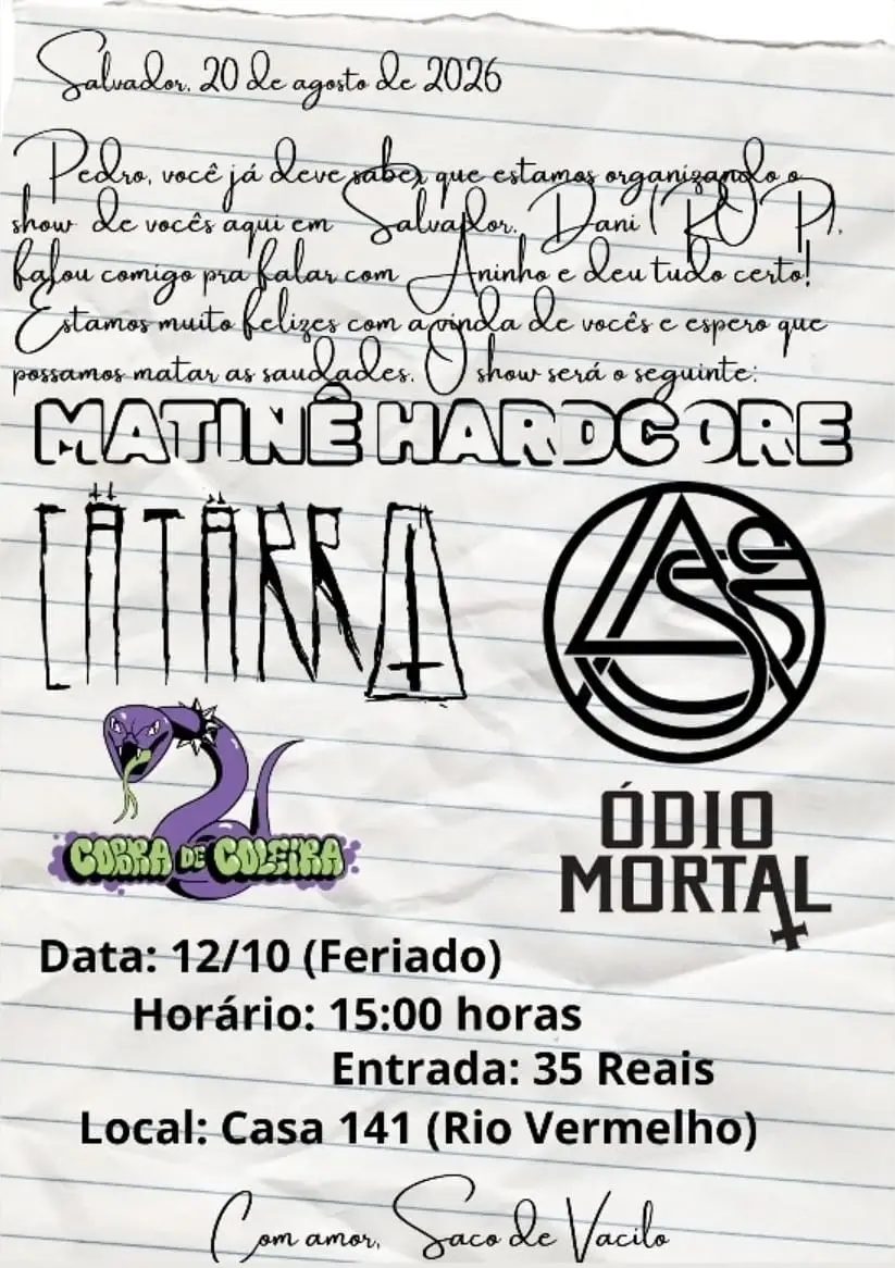 Imagem da fonte — Matinê Hardcore