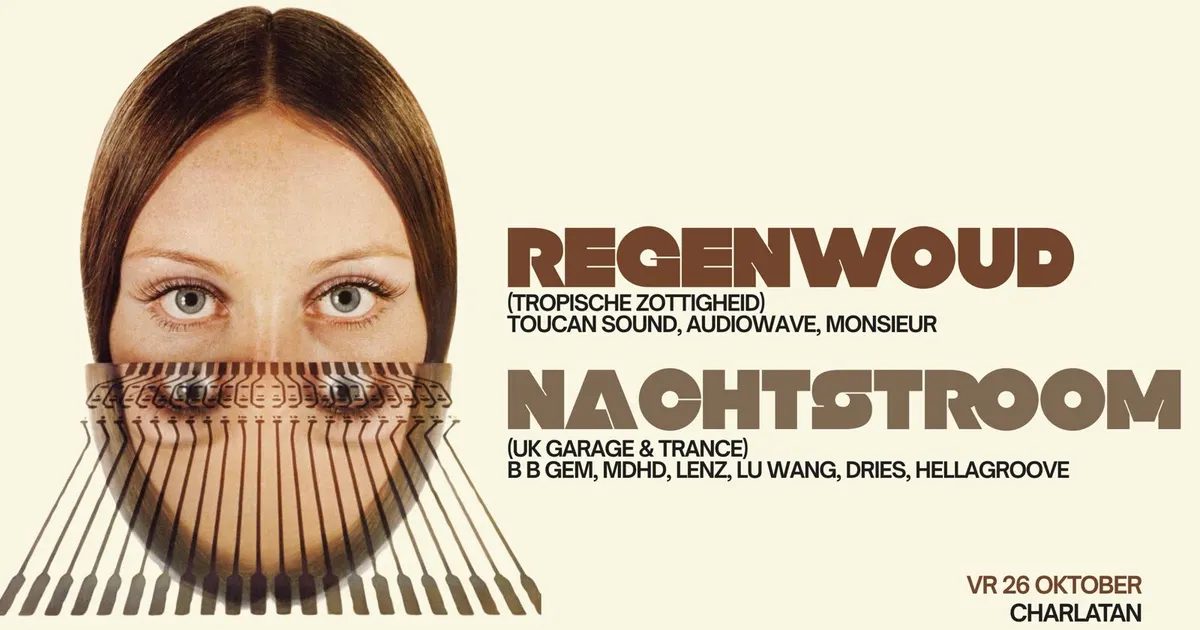 Source image — REGENWOUD | NACHTSTROOM — Toucan Sound, Audiowave, Monsieur | B B Gem, MDHD, Lenz, Lu Wang, Trawant, Hellagroove