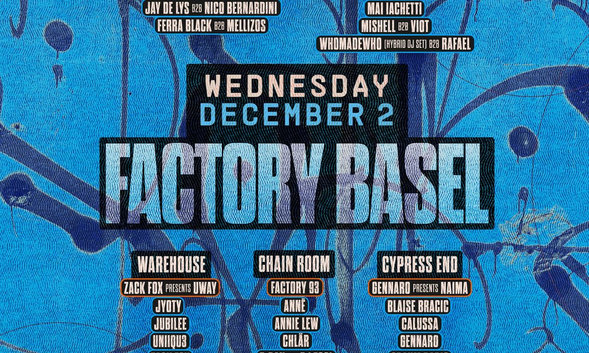 Imagem da fonte — Factory Basel 2026 (Wednesday Pass)